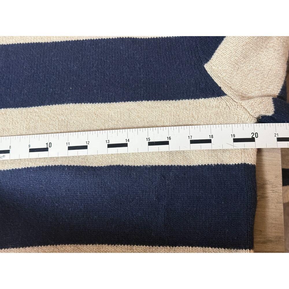 J.Crew 100% Lambswool Striped Crewneck Sweater Women's Size M - Picture 7 of 11